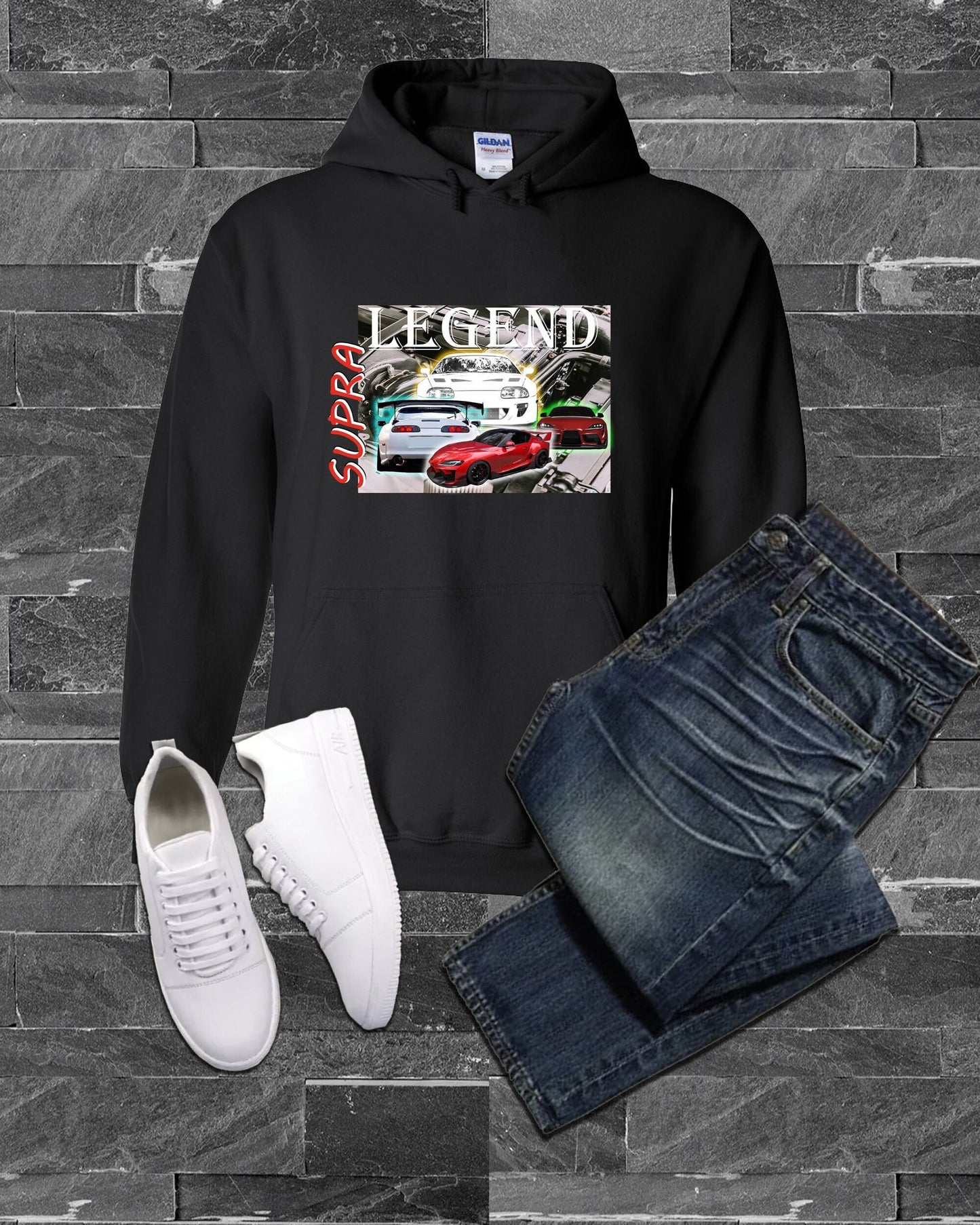 Hoodie, Sweatshirt, Supra, Car Sweatshirt, Car Hoodie