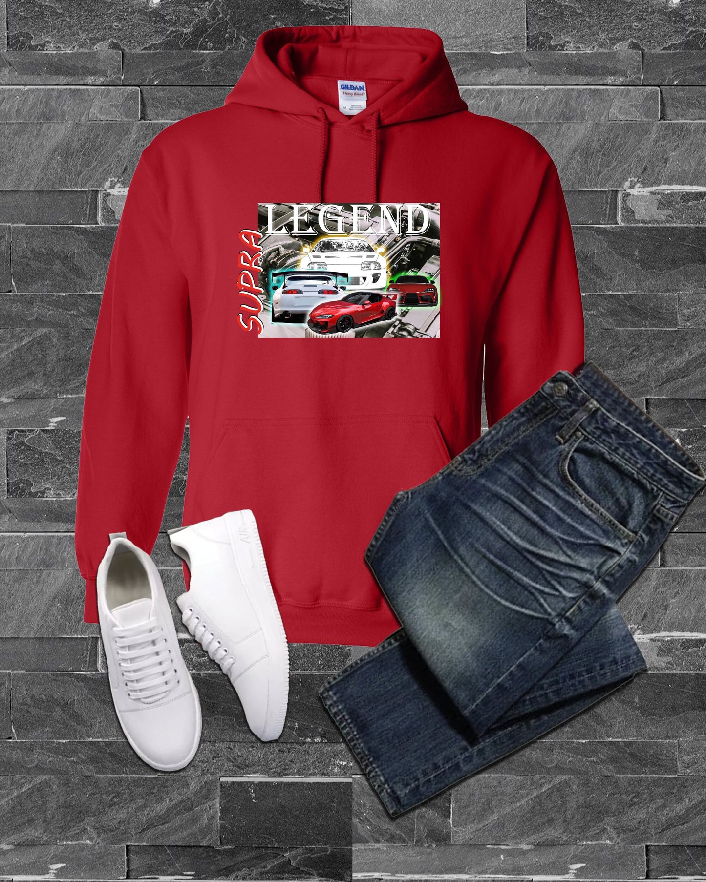 Hoodie, Sweatshirt, Supra, Car Sweatshirt, Car Hoodie