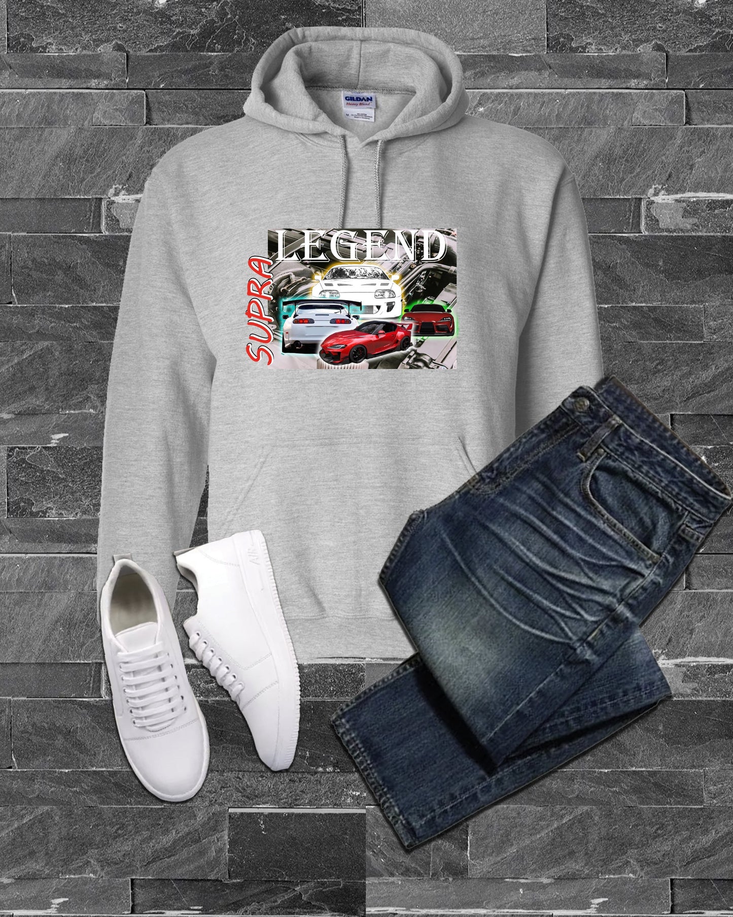 Hoodie, Sweatshirt, Supra, Car Sweatshirt, Car Hoodie